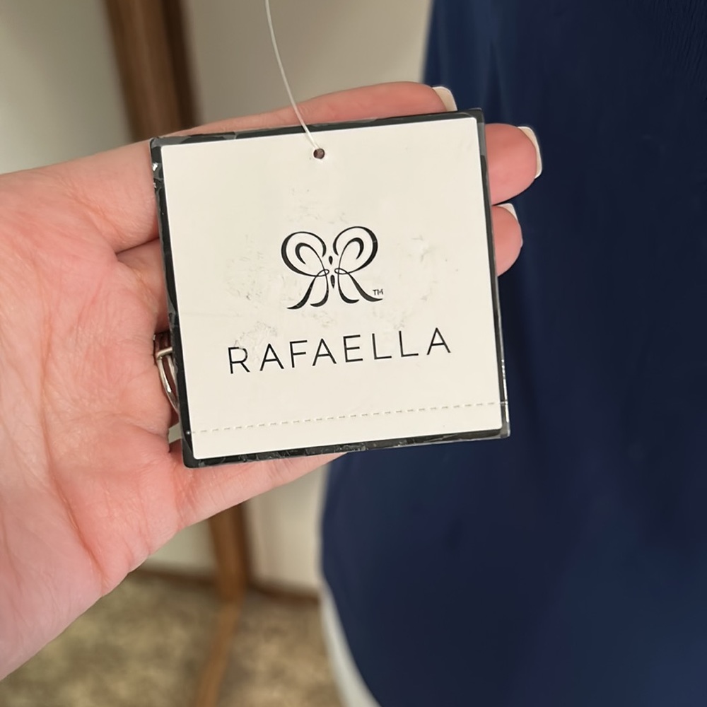 NWT Rafaella Navy Tank Top - Picture 3 of 4